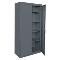 Muscle Rack 36"w X 72"h X 18"d Steel Freestanding Garage Cabinet Charcoal