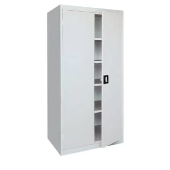 Sandusky Storage Cabinet With Adjustable Shelves, Dove Gray 3 Sandusky Storage Cabinet With Adjustable Shelves, Dove Gray