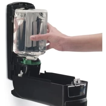 PURELL® ADX-12 Push-Style Sanitizer Dispenser, Chrome/Black, For 1200 ML ADX-12 Hand Sanitizer Refills 6 PURELL® ADX-12 Push-Style Sanitizer Dispenser, Chrome/Black, For 1200 ML ADX-12 Hand Sanitizer Refills - Image 4