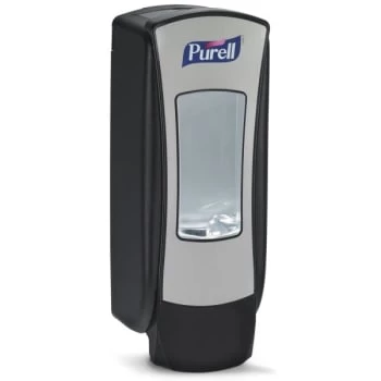 PURELL® ADX-12 Push-Style Sanitizer Dispenser, Chrome/Black, For 1200 ML ADX-12 Hand Sanitizer Refills 4 PURELL® ADX-12 Push-Style Sanitizer Dispenser, Chrome/Black, For 1200 ML ADX-12 Hand Sanitizer Refills - Image 2