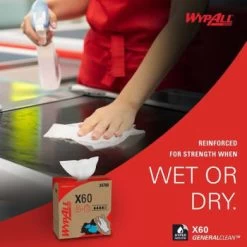 Wypall® General Clean X60 Multi-Task Cleaning Cloths, Package Of 126 -Home Storage And Cleaning 117246 DetailedProductView5 Lg