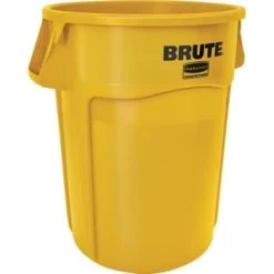 Rubbermaid Brute 55 Gal Yellow Round Utility Trash Can (3-Pack)