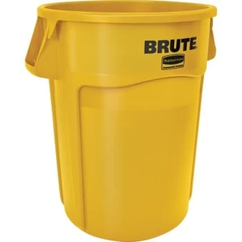 Rubbermaid Brute 55 Gal Yellow Round Utility Trash Can (3-Pack) 3 Rubbermaid Brute 55 Gal Yellow Round Utility Trash Can (3-Pack)