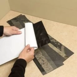 Aspect Stone Peel And Stick Backsplash In Medley Slate, 6-In X 24-In -Home Storage And Cleaning 124220 w DetailedProductView5 Lg