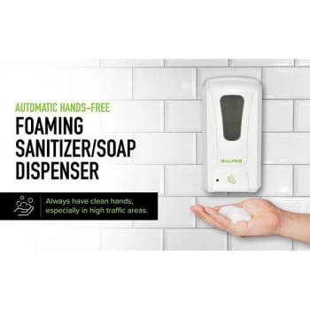 Alpine Industries 1200 ml white Wall mount automatic foam soap dispenser 16 Alpine Industries 1200 ml white Wall mount automatic foam soap dispenser - Image 14