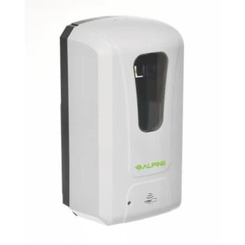 Alpine Industries 1200 ml white Wall mount automatic foam soap dispenser 4 Alpine Industries 1200 ml white Wall mount automatic foam soap dispenser - Image 2