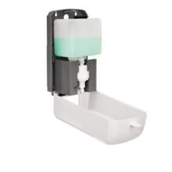Alpine Industries 1200 ml white Wall mount automatic foam soap dispenser 25 Alpine Industries 1200 ml white Wall mount automatic foam soap dispenser -Home Storage And Cleaning 125916 w DetailedProductView6 Lg