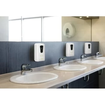 Alpine Industries 1200 ml white Wall mount automatic foam soap dispenser 20 Alpine Industries 1200 ml white Wall mount automatic foam soap dispenser - Image 18