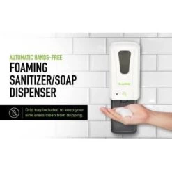 Alpine Industries 1200ml wall mount automatic foam Soap dispenser With drip tray -Home Storage And Cleaning 125917 DetailedProductView16 Lg