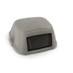 Toter Graystone Dome Top Trash Can Lid W/ Swing Door (Gray)