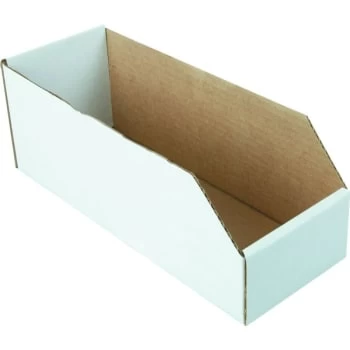 GENERIC 6 X 12" White Cardboard Bin Box 25 Per Package 3 GENERIC 6 X 12" White Cardboard Bin Box 25 Per Package