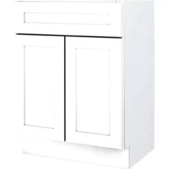 Sunco 33w X 34-1/2h X 24d White Shaker Base Cabinet