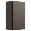 Cnc Cabinetry 9" W X 30" H 1 Door Wall Cabinet, Luxor Espresso -Home Storage And Cleaning 157394 w MainProductImage Lg