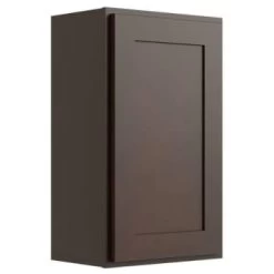 Cnc Cabinetry 9" W X 30" H 1 Door Wall Cabinet, Luxor Espresso