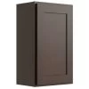 Cnc Cabinetry 15" W X 30" H 1 Door Wall Cabinet, Luxor Espresso -Home Storage And Cleaning 157416 w MainProductImage Lg