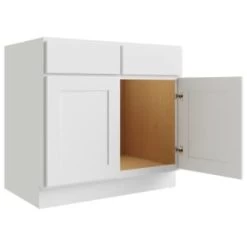 Cnc Cabinetry 33" W Sink Base Cabinet, Luxor White