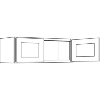 Cnc Cabinetry 33" W X 12" H Wall Cabinet, Country Oak 3 Cnc Cabinetry 33" W X 12" H Wall Cabinet, Country Oak