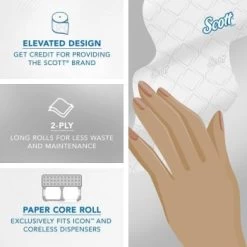 Scott® Pro™ 2-Ply Standard Roll Toilet Paper (36-Case) 22 Scott® Pro™ 2-Ply Standard Roll Toilet Paper (36-Case) -Home Storage And Cleaning 159199 DetailedProductView9 Lg