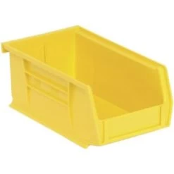 Quantum Storage Systems® Yellow 7-3/8 X 4-1/8 X 3 In Stack And Hang Bin Package Of 24