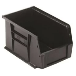 Quantum Storage Systems® Black 9-1/4 X 6 X 5 In Ultra Stack And Hang Bin Package Of 12