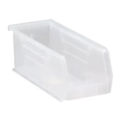 Quantum Storage Systems® Clear 10-7/8 X 4-1/8 X 4 In Stack And Hang Bin Package Of 12