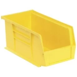 Quantum Storage Systems® Yellow 10-7/8 X 5-1/2 X 5 In Stack And Hang Bin Package Of 12