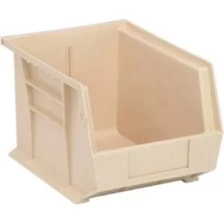 Quantum Storage Systems® Ivory 10-3/4 X 8-1/4 X 7 In Stack And Hang Bin Package Of 6