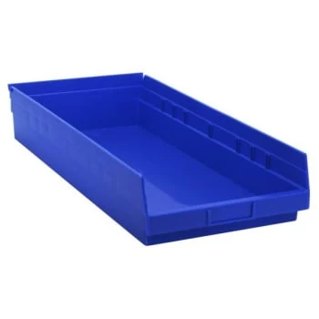 Quantum Storage Systems® Economy 4 In Blue Shelf Bin 23-5/8 X 11-1/8 X 4 In Package Of 6 3 Quantum Storage Systems® Economy 4 In Blue Shelf Bin 23-5/8 X 11-1/8 X 4 In Package Of 6