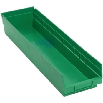 Quantum Storage Systems® Economy 4 In Green Shelf Bin 23-5/8 X 6-5/8 X 4 In Package Of 8 3 Quantum Storage Systems® Economy 4 In Green Shelf Bin 23-5/8 X 6-5/8 X 4 In Package Of 8
