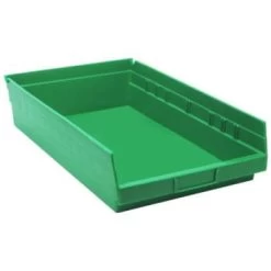 Quantum Storage Systems® Economy Green Shelf Bin 17-7/8 X 11-1/8 X 4 In Package Of 8
