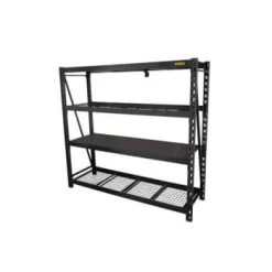 Dewalt 6-Foot Tall Black Frame 4 Shelf Industrial Storage Rack 7 Dewalt 6-Foot Tall Black Frame 4 Shelf Industrial Storage Rack -Home Storage And Cleaning 183872 w AlternateImageView Lg