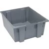 Quantum Storage Systems® Gray Stack And Nest Totes 23-1/2x19-1/2x10 In Package Of 3 -Home Storage And Cleaning 190352 w MainProductImage Lg