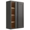 Cnc Cabinetry Luxor Smoky Grey Blind Wall Cabinet 27w X 42h
