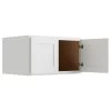 Cnc Cabinetry Luxor White Wall Cabinet, 24 Deep 36w X 15h