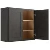 Cnc Cabinetry Luxor Smoky Grey Wall Cabinet 18w X 42h -Home Storage And Cleaning 191886 w MainProductImage Lg