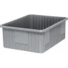 Quantum Storage Systems® Gray Grid Container 22-1/2x17-1/2x8 In Package Of 3 -Home Storage And Cleaning 194512 w MainProductImage Lg