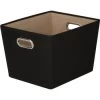 Honey-Can-Do Medium Storage Bin Black 2 Honey-Can-Do Medium Storage Bin Black -Home Storage And Cleaning 198252 V Lg