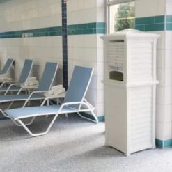 Mayne Lakeland 66 Inch Tall White Towel Storage Unit -Home Storage And Cleaning 207622 v DetailedProductView3 Lg