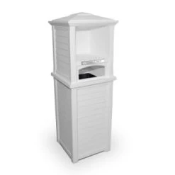 Mayne Lakeland 66 Inch Tall White Towel Storage Unit