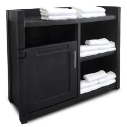 Mayne Fairfield 41 Inch Black Towel Storage Unit