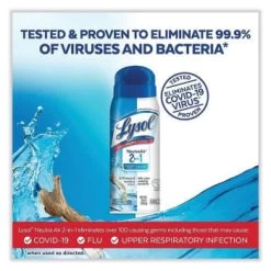 Lysol 10 Oz 2 In 1 Disinfectant Aerosol Spray Iii, Driftwood Case Of 6 -Home Storage And Cleaning 207781 DetailedProductView4 Lg
