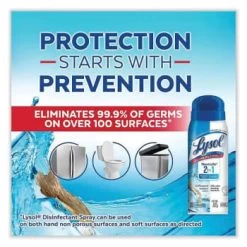 Lysol 10 Oz 2 In 1 Disinfectant Aerosol Spray Iii, Driftwood Case Of 6 -Home Storage And Cleaning 207781 DetailedProductView6 Lg