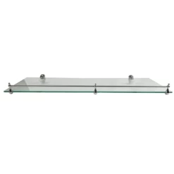 Abolos 8 In X 24in Infinity Glass Corner Floating Shelf