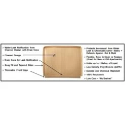 Cabinet Savers 42 X 24 In. Sink Liner Mat (Beige) (12-Case) -Home Storage And Cleaning 210348 w DetailedProductView1 Lg