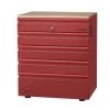 Husky Welded 5-Drawer Base Cabinet In Red, 28 In.w X 32 In.h X 21.5in. D 2 Husky Welded 5-Drawer Base Cabinet In Red, 28 In.w X 32 In.h X 21.5in. D -Home Storage And Cleaning 211172 w MainProductImage Lg