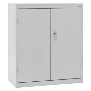 Sandusky Counter Height Cabinet In Gray, 36 In. W X 42 In. H X 24 In. D 3 Sandusky Counter Height Cabinet In Gray, 36 In. W X 42 In. H X 24 In. D