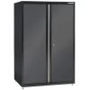 Husky Welded Cabinet In Black And Gray, 46 In. W X 72 In. H X 24 In. D -Home Storage And Cleaning 211282 w MainProductImage Lg