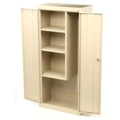 Sandusky Garage Cabinet In Putty, 30 In. W X 66 In. H X 15 In. D
