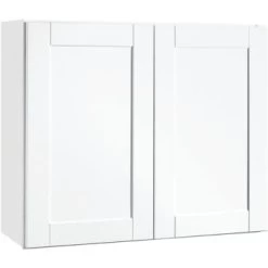 Rsi Home Products Wall Kitchen Cabinet In Satin White, 36 X 30 X 12 In.