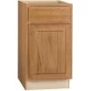Rsi Home Products Base Cabinet With Drawer Glides In Oak, 18 X 34.5 X 24 In. -Home Storage And Cleaning 214183 MainProductImage Lg